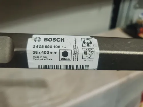 Burin original hexagonal 28mm plat et pointu pour BOSCH GSH 16-28 (italy)