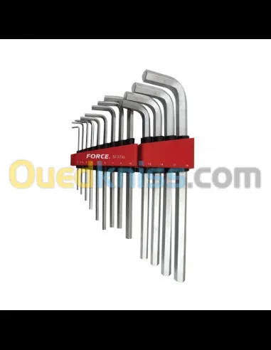 Force 5137XL Jeu de 13 clés mâles / Allen coudées XL 6 pans (2-19mm)