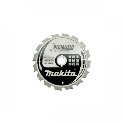 MAKITA B-13699 lame carbure pour bois 235mm x 30mm 16 dent (specialised for construction)