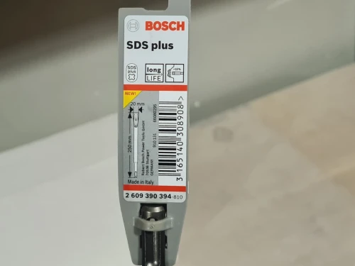 Burin SDS-Plus 250mm pointu / plat - BOSCH long life (italy)