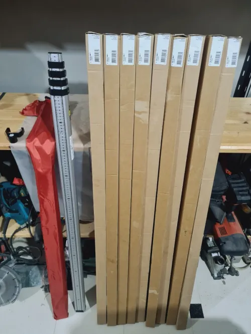 Mire de chantier gradué télescopique 3 et 5 mètre HILTI / BOSCH / China 
