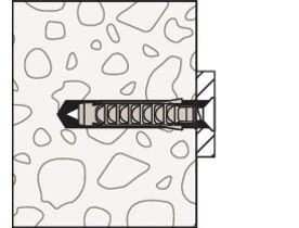 Cheville à expansion en nylon 6,8,12mm - FISCHER SX 6/8/12 (Germany)