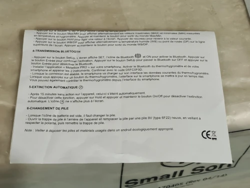 IHM 3210/2S - Humidimètre thermo-hygro-psychromètre digital professionnel (Bluetooth-France)