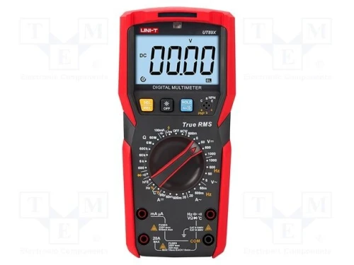 UNI-T UT89X - Multimètre numérique True RMS, test NCV, température, LED (ISO9001)