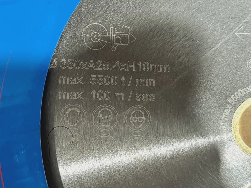 Disque diamant 350 x 30/25.4mm béton/Asphalte/fonte OSA (EN 13236)