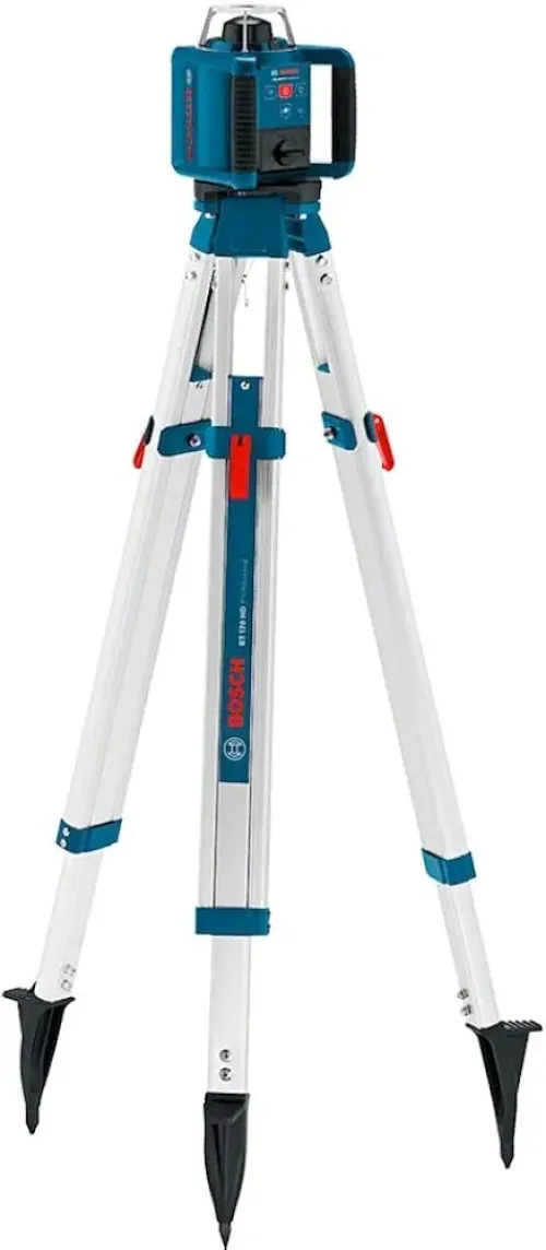 BOSCH BT 170 HD - Trépied Robuste 107-165cm Pour Laser Rotatif, Station Totale, Théodolithes, GPS