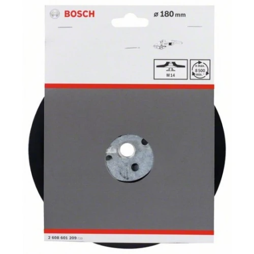 Plateau de ponçage Ø 180mm pour disques abrasifs sur fibres avec écrou BOSCH 2608601209 (Germany)