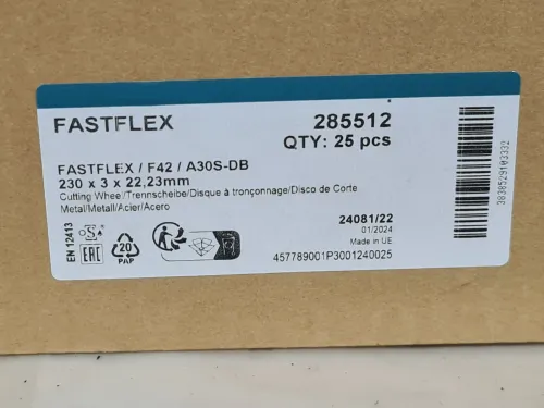 Disque a Couper Original Métal 230 x 3 x 22.23mm FASTFLEX A30S-BF (2027-Slovenia)