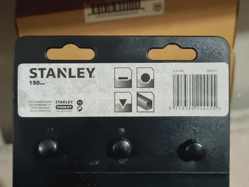 STANLEY 0-22-445 - Jeu de 3 Limes batards 150mm tringle, ronde, plate