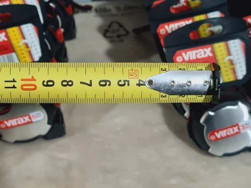 Mètre ruban recto verso Classe II - VIRAX 3mx16mm / 5mx25mm (boîtier inox + caoutchouc)