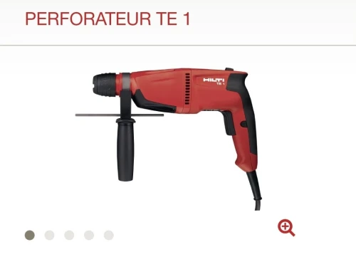 Perforateur électrique compact SDS-Plus 16mm 1.5J - HILTI TE 1