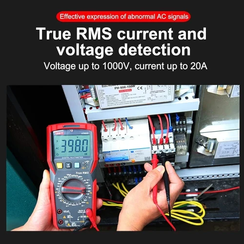 UNI-T UT89X - Multimètre numérique True RMS, test NCV, température, LED (ISO9001)