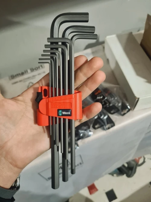 WERA 950 L/9 BM N - Jeu clé Allen longue original 9 pcs (Germany)
