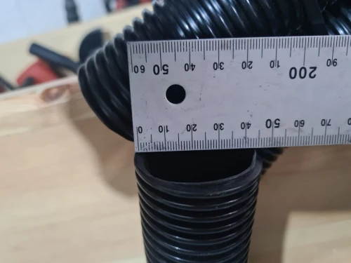 Flexible pour les aspirateurs de chantier 45mm x 2.6 mètre avec 2 bout 