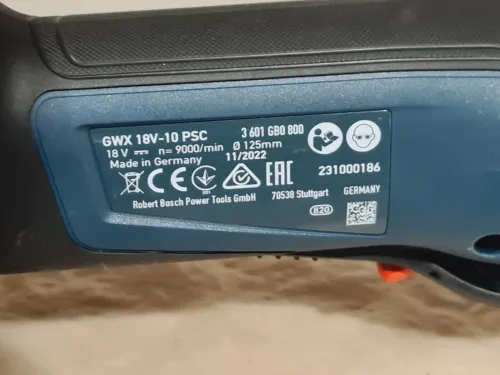 Meuleuse sans fil 125mm 18V 4.0Ah - BOSCH X-LOCK GWX 18V-10 SC neuf (BL-Germany)