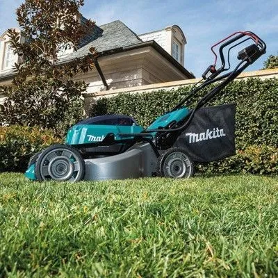 Tondeuse sans fil auto-tractée MAKITA DLM462PT4 36V (18V+18V) 4 batteries 5.0Ah + ch doublé (BL)