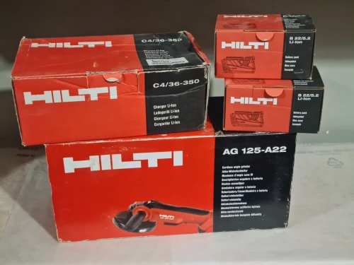 Meuleuse sans fil 125mm 22V 5.2Ah - HILTI AG 125-A22 (BL-neuf)