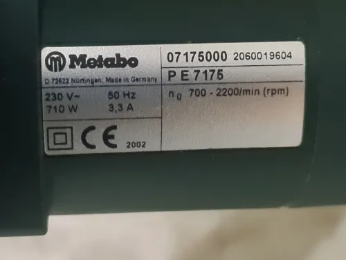 Lustreuse / Ponceuse d'angle METABO PE 7175 (2002-Germany)