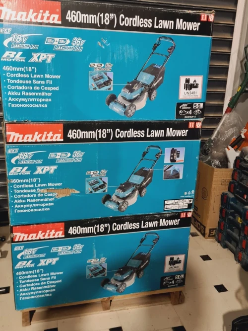Tondeuse sans fil auto-tractée MAKITA DLM462PT4 36V (18V+18V) 4 batteries 5.0Ah + ch doublé (BL)