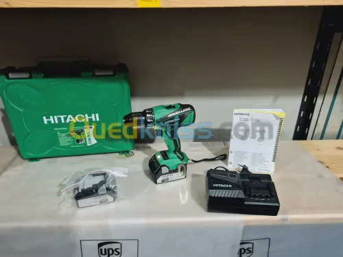 Visseuse perceuse à percussion 18V 4.0Ah - HITACHI DV 18DBEL (BL) 