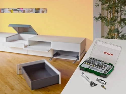 BOSCH - Coffret embout et douille à cliquet 27 pièces