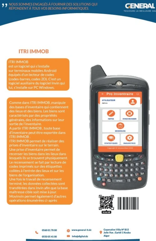 LOGICIEL  IMMOBILISATION ITRI IMO 