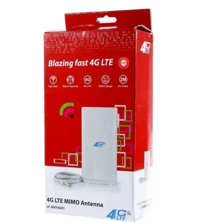 Antenne 4G LTE MIMO (LF-ANT4G01) - SMA (M) AVEC 2 CABLE BLANC /REF : 2726