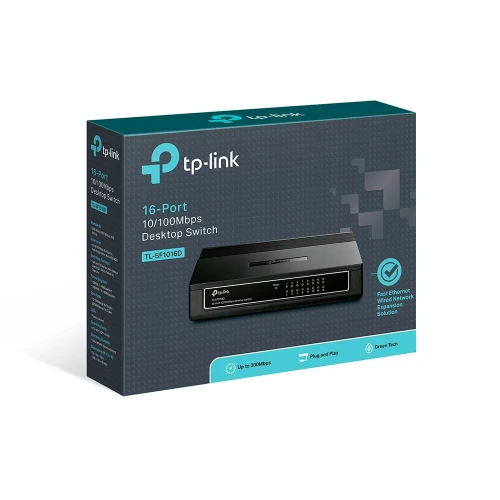 SWITCH 16 PORTS TP-LINK TL-SF1016D DESKTOP 10/100MBPS //REF: 5364