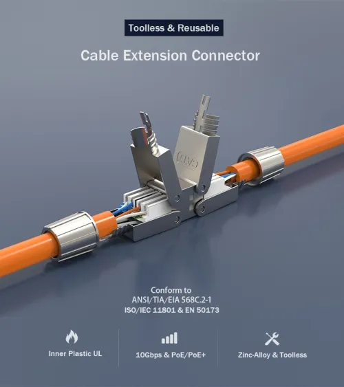 COUPLEUR RJ45 CAT.6A METAL LW-CEC-C6AS /REF:4330