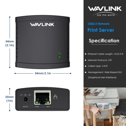 SERVEUR D'IMPRESSION  / USB2.0 WS-NU78M41/REF:1853