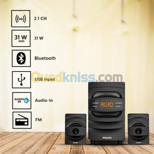 HAUT PARLEUR PHILIPS 2.1 MMS2625B