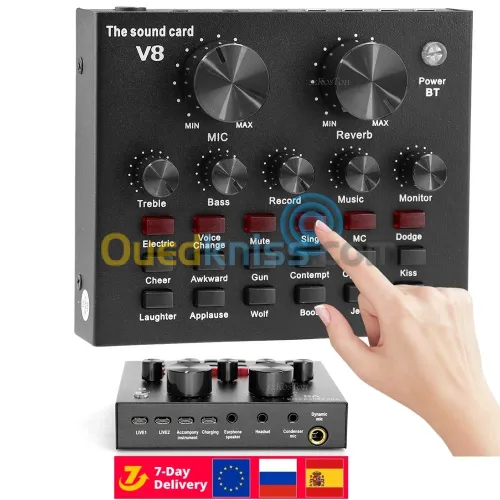 AMPLIFICATEUR DE SON BLUETOOTH V8  /REF:5864