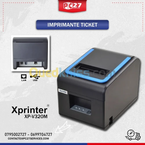 IMPRIMANTE TICKET XPRINTER XP-V320M USB+LAN (FIL DATTENTE) /REF:2927