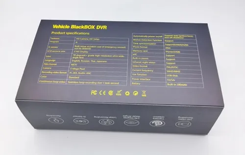 CAMERA VEHICULE BLACKBOX DVR + SD CARD / REF : 3971