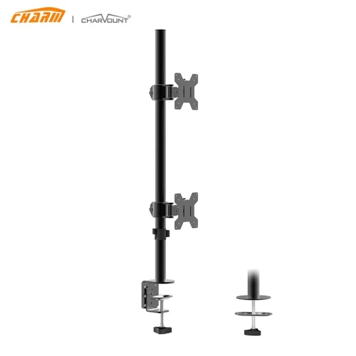 SUPPORT ECRAN 02 BRAS CLAMP:10"-32".8KG [ CT-LCD-DS1905A ] // REF:4427
