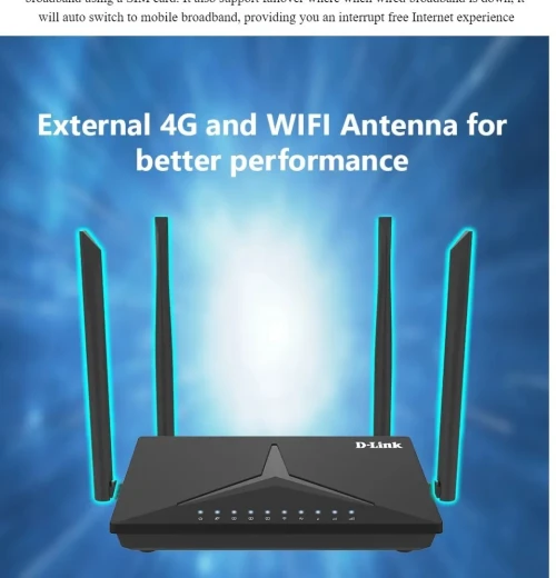 MODEM ROUTEUR D-LINK 4G LTE N300 DWR-M920 04 ANTENNES