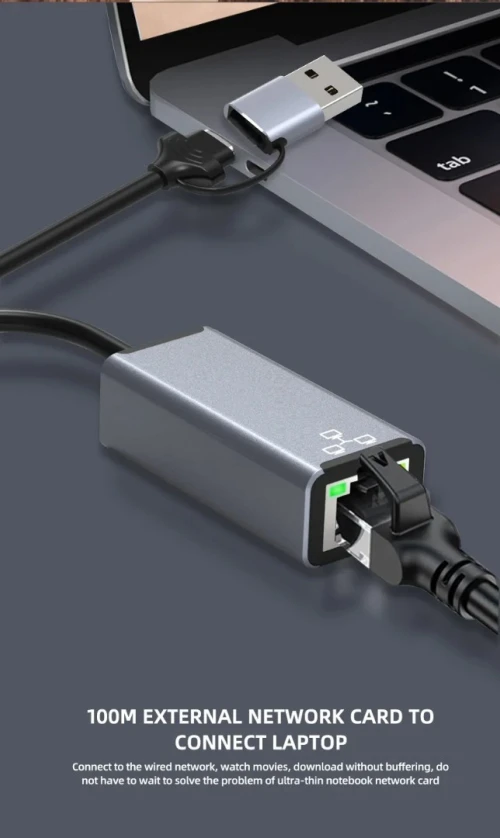 Carte réseau USB 3.0 de type C, 1000Mbps /REF:1317