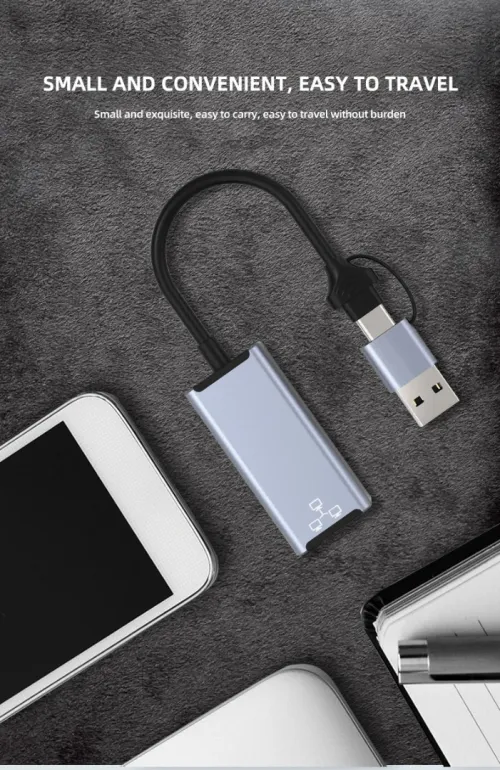 Carte réseau USB 3.0 de type C, 1000Mbps /REF:1317