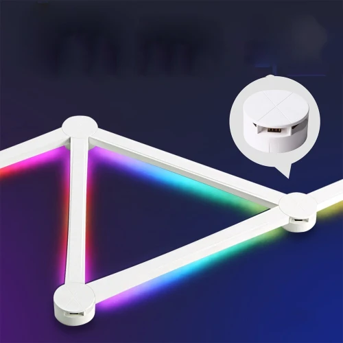 APPLIQUE LED RGB MURALE NEON WIFI - 6 PCS