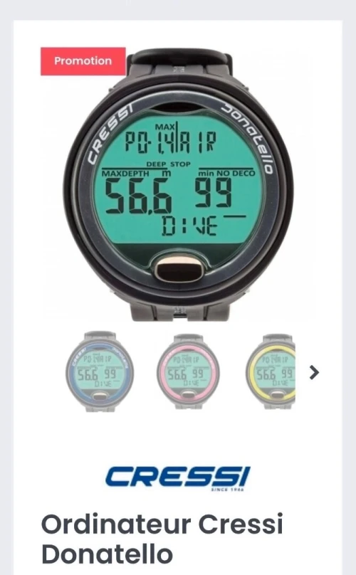 Montres de plongée Garmin Aqualung Cressi