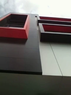 Revêtement de Façade en alucobond mur rudo
