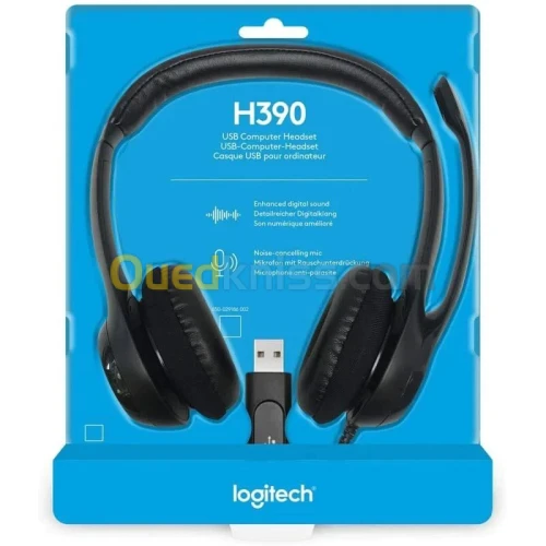 CASQUE USB LOGITECH H390 AVEC MICRO ANTI BRUIT 