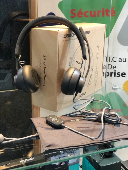 CASQUE LOGITECH FILAIRE  USB C ZONE WIRED DOUBLE MICROPHONE ANTIBRUIT