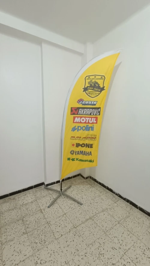 Oriflamme (beach flag) / drapeau publicitaire 