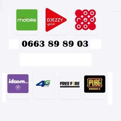 Application Flexy All In One Mobilis Djezzy Ooredoo Idoom 4G LTE Freefire Pubg avec pourcentage % 
