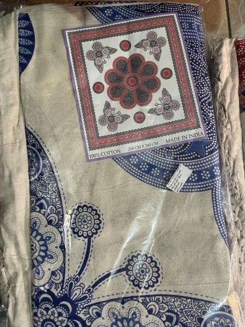 Jeté de lit made India100% Cotton