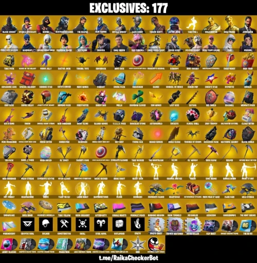 Compte Fortnite 340 Skin Black Knight, Travis Scott, IKonik