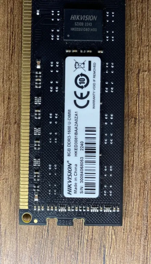12gb RAM ddr3 1600mhz (8x4)
