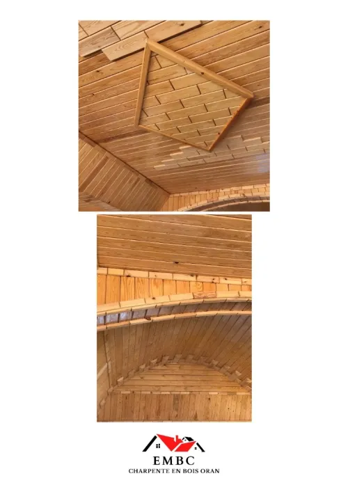 construction de charpente en bois , fourniture et pose de tuile et bois 