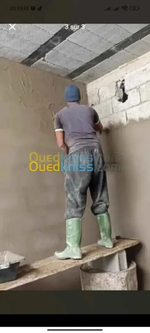 Maçon giclage et finition 
